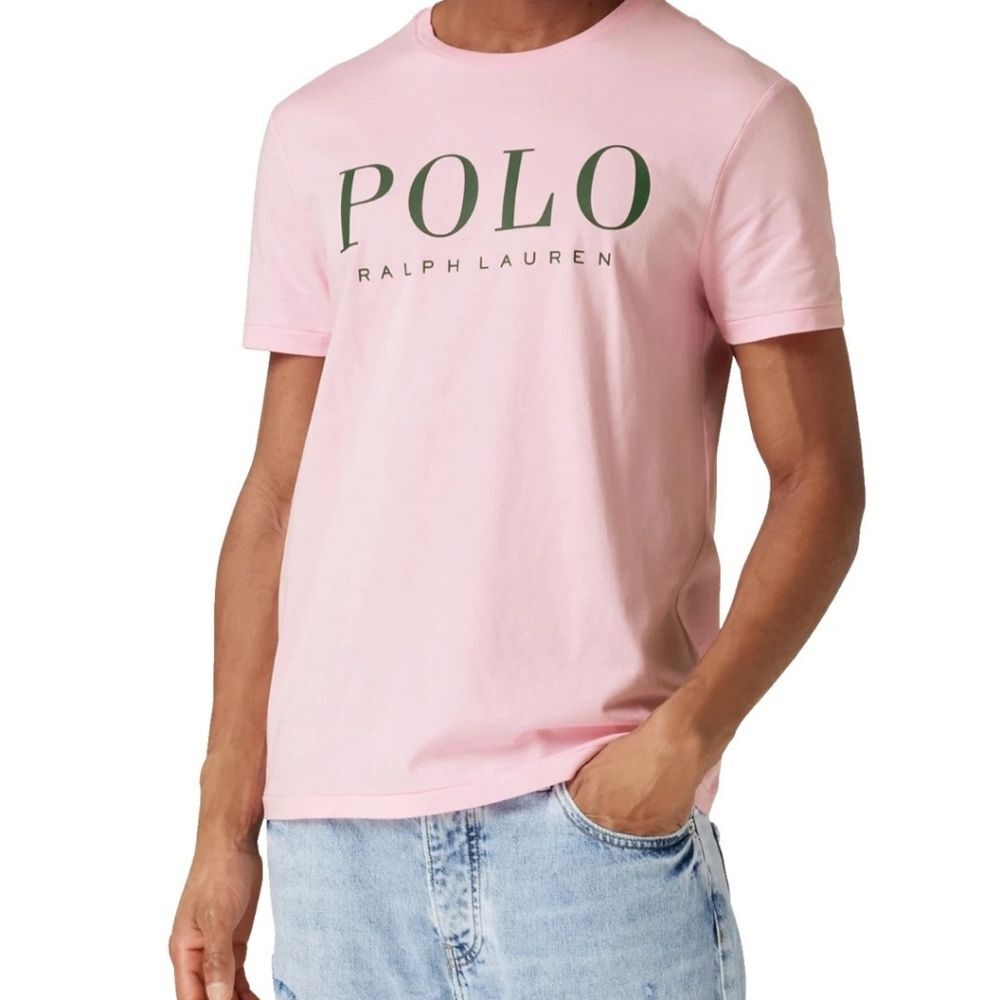 Polo Ralph Lauren Logo Pony T-shirt Soft Shirt Custom Slim Fit Tee Cotton Pink L